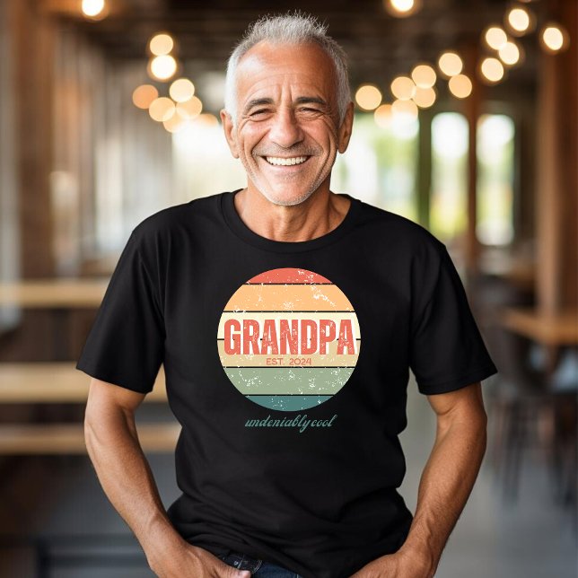 Opa Unbestreitbar Cooler Retro Sun T - Shirt (Von Creator hochgeladen)