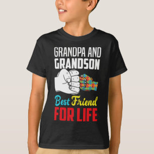 Opa und Enkel bester Freund fürs Leben Autismus G T-Shirt