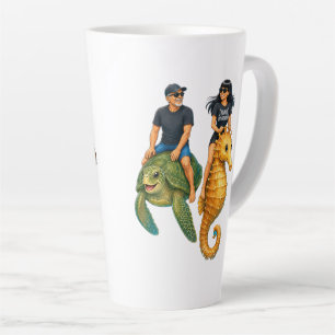 Opa und Enkelinnen wildes Abenteuer Milchtasse
