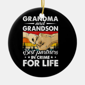 Opa und Opa: Beste Kriminalpartner Keramik Ornament