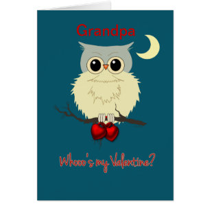 Opa Valentine's Day Niedlich Owl Spaß