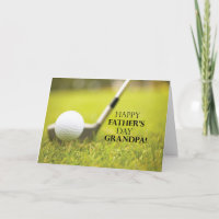 Opa, Vatertag Golf Ball im Gras