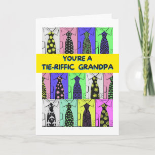 Opa Vatertag Krawatte-riffic Shirts und Krawatte Karte