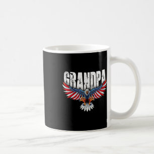 Opa Vintage USA-Flagge Weißkopfseeadler Patriotisc Kaffeetasse