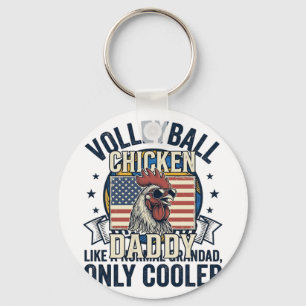 Opa Volleyball Vintage Lustiges Shirt Design_1 Schlüsselanhänger