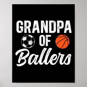 Opa von Byllers Bysketbyll Fußball Opa von By Poster