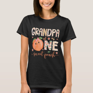 Opa von einem süßen Pfirsich 1. Geburtstagsmädchen T-Shirt