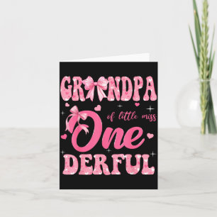 Opa von Little Miss Onederful zum 1. Geburtstag Karte