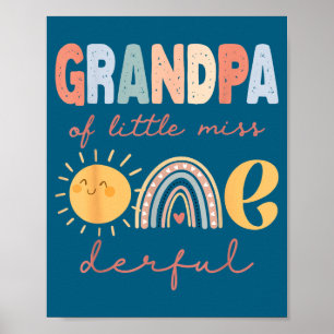 Opa von Little Miss Onederful zum ersten Geburtsta Poster