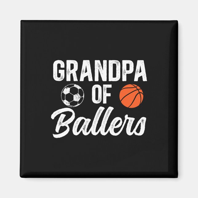 Opa von Llers Sketll Fußball Opa von Llers  Magnet (Vorne)