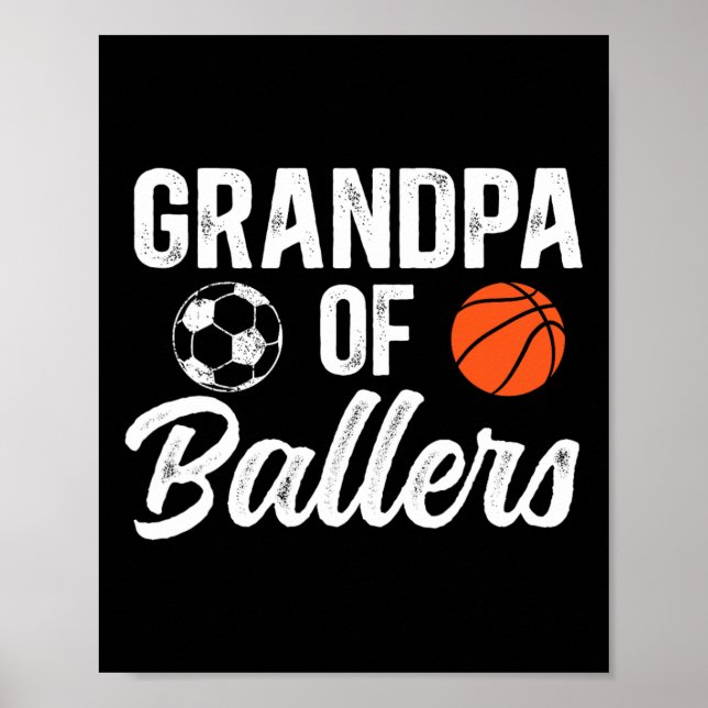Opa Von Llers Sketll Fußball Opa Von Llers  Poster (Vorne)