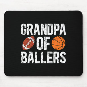 Opa von Llers stolzer Fußll Sketll Opa Mousepad
