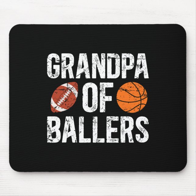 Opa von Llers stolzer Fußll Sketll Opa Mousepad (Vorne)