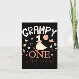 Opa von The One Silly Goose 1. Geburtstagsmädchen Karte