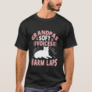 Opa weiche Stimmen warme Runden Katze Opa T-Shirt