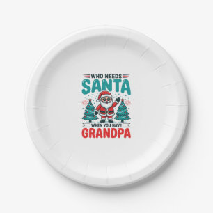 Opa Weihnachten Santa Familie Pappteller