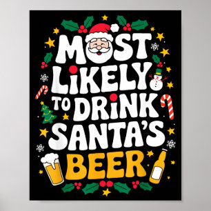 Opa Weihnachtsmänner Papa Trinkt Am Wahrscheinlich Poster
