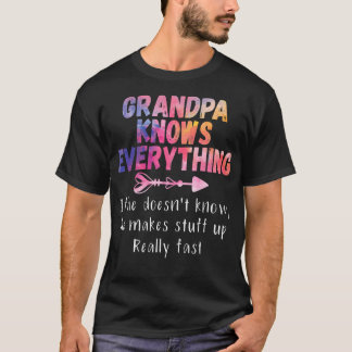 Opa weiß alles Funny Opa Geschenk T-Shirt