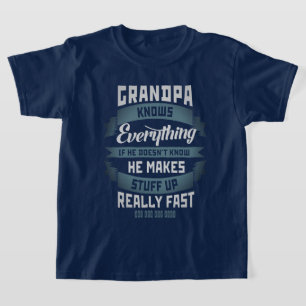 Opa weiß alles Retro T-Shirt