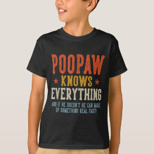 Opa weiß alles Vatertag Retro Vintage T-Shirt