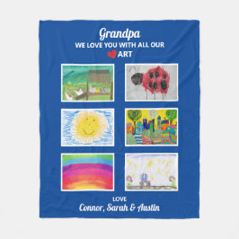 Opa Wir Liebe Sie, Großkinder Kunsthandwerk nach M Fleecedecke