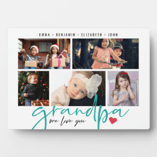 Opa Wir Liebe Sie Moderne FotoCollage Fotoplatte