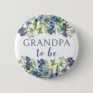 Opa wird Button für Blaubeer-Baby-Party