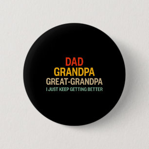 Opa wird für Retro Väter D besser Vintag Button