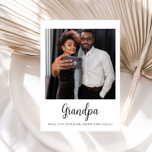 Opa, wirst du mich zum Altar führen Vater  Einladung