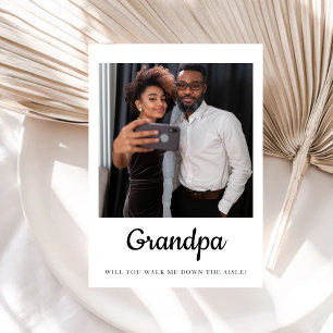 Opa, wirst du mich zum Altar führen Vater  Einladung