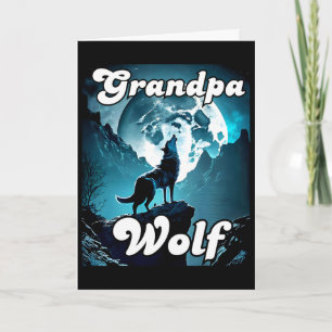Opa Wolf passender Stamm Wölfe Camping-Packung Fa Karte