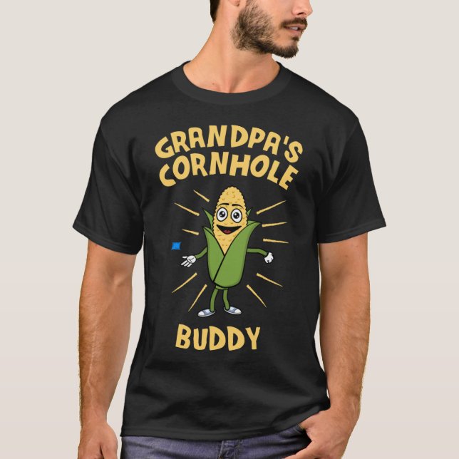 Opa&x27;s Cornhole Buddy - Kawaii Cornhole Gif T-Shirt (Vorderseite)