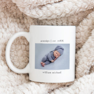 Opa Year etabliertes New Baby Foto Kaffeetasse