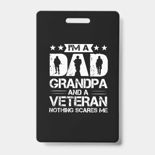 Opa Zitate Ich bin ein Vater und ein Veteran Ausweis