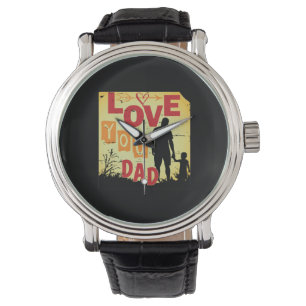 Opa-Zitate Ich liebe dich Papa Armbanduhr