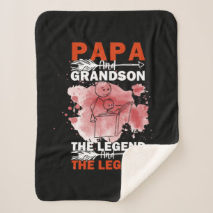 Opa-Zitate Papa und Enkel Sherpadecke