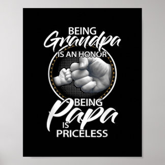 Opa zu sein ist eine Ehre Papa zu sein ist unbezah Poster