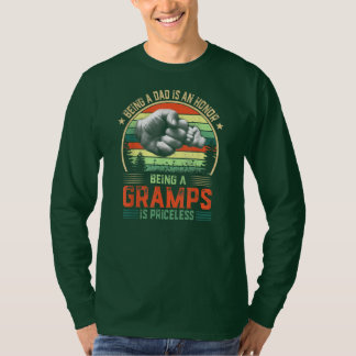 Opa zu sein ist unbezahlbar lustiger Vatertag T-Shirt