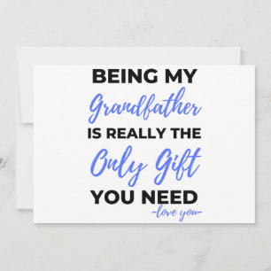 Opa zu sein ist wirklich das einzige Geschenk bl Feiertagskarte