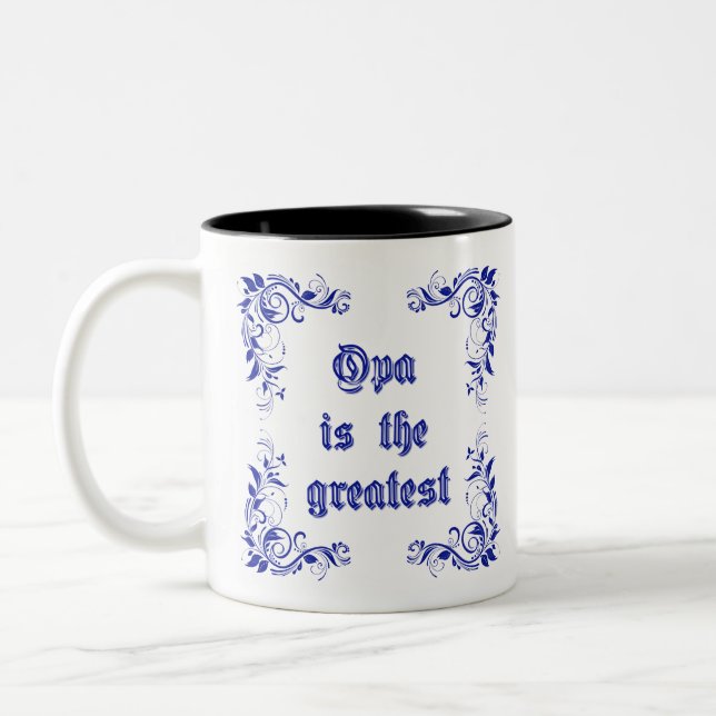 Opa Zweifarbige Tasse (Links)