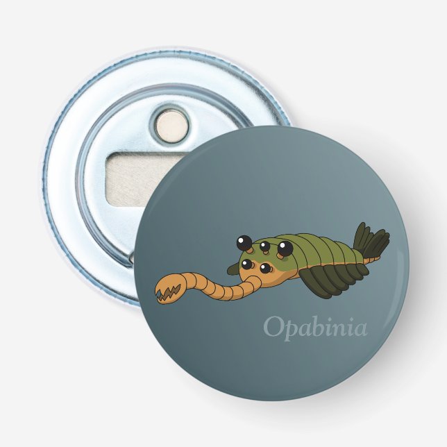 Opabinia - prähistorisches Tier Flaschenöffner (Vorderseite)