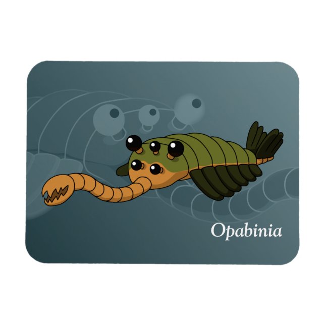 Opabinia - prähistorisches Tier Magnet (Horizontal)