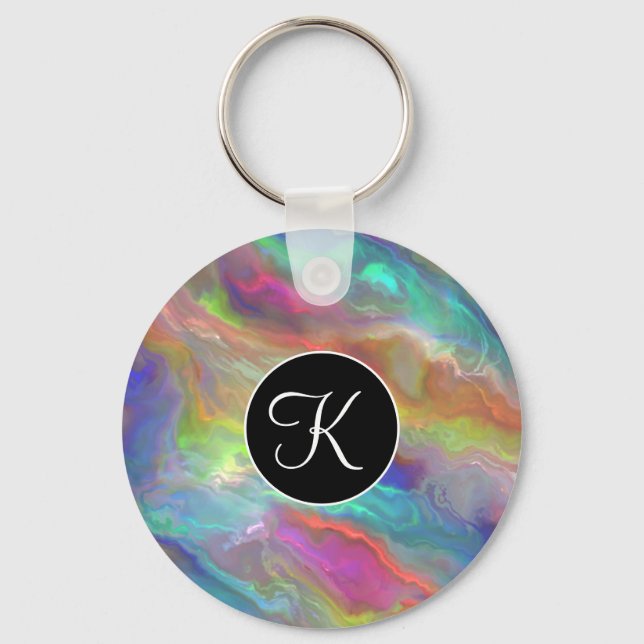 Opal Agate Keychain Schlüsselanhänger (Vorderseite)