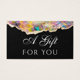 opal auf schwarze Gift Card