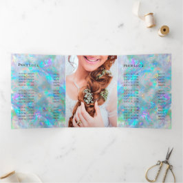 Opal background Tri-Fold Broschüre Dreifach Gefaltete Einladung