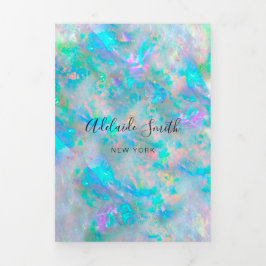 Opal background Tri-Fold Broschüre Dreifach Gefaltete Einladung