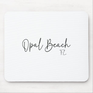 Opal Beach Florida Ca Retro für Männer Frauen Mousepad