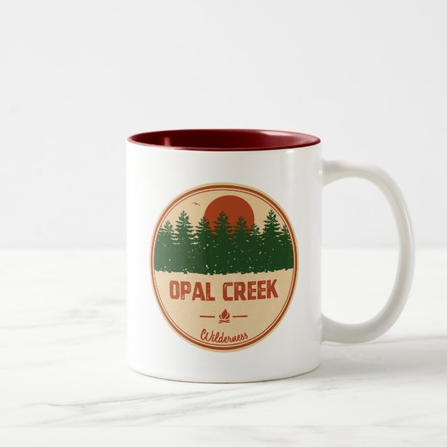 Opal Creek Wilderness Oregon Zweifarbige Tasse (Rechts)