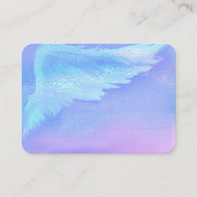 Opal Crystal Reiki Angel Hair Business Cards Visitenkarte (Vorderseite)