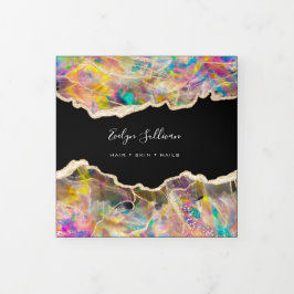 Opal Design auf der Black Trifold Broschüre